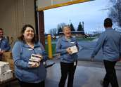 Members who stayed through the business meeting received a free pound of butter.