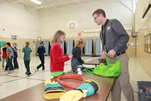 Wright-Hennepin Electric helps teach students about safety at their school