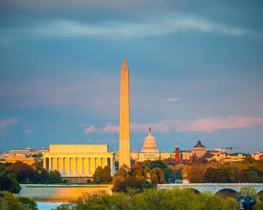 Skyline view in Washington D.C.