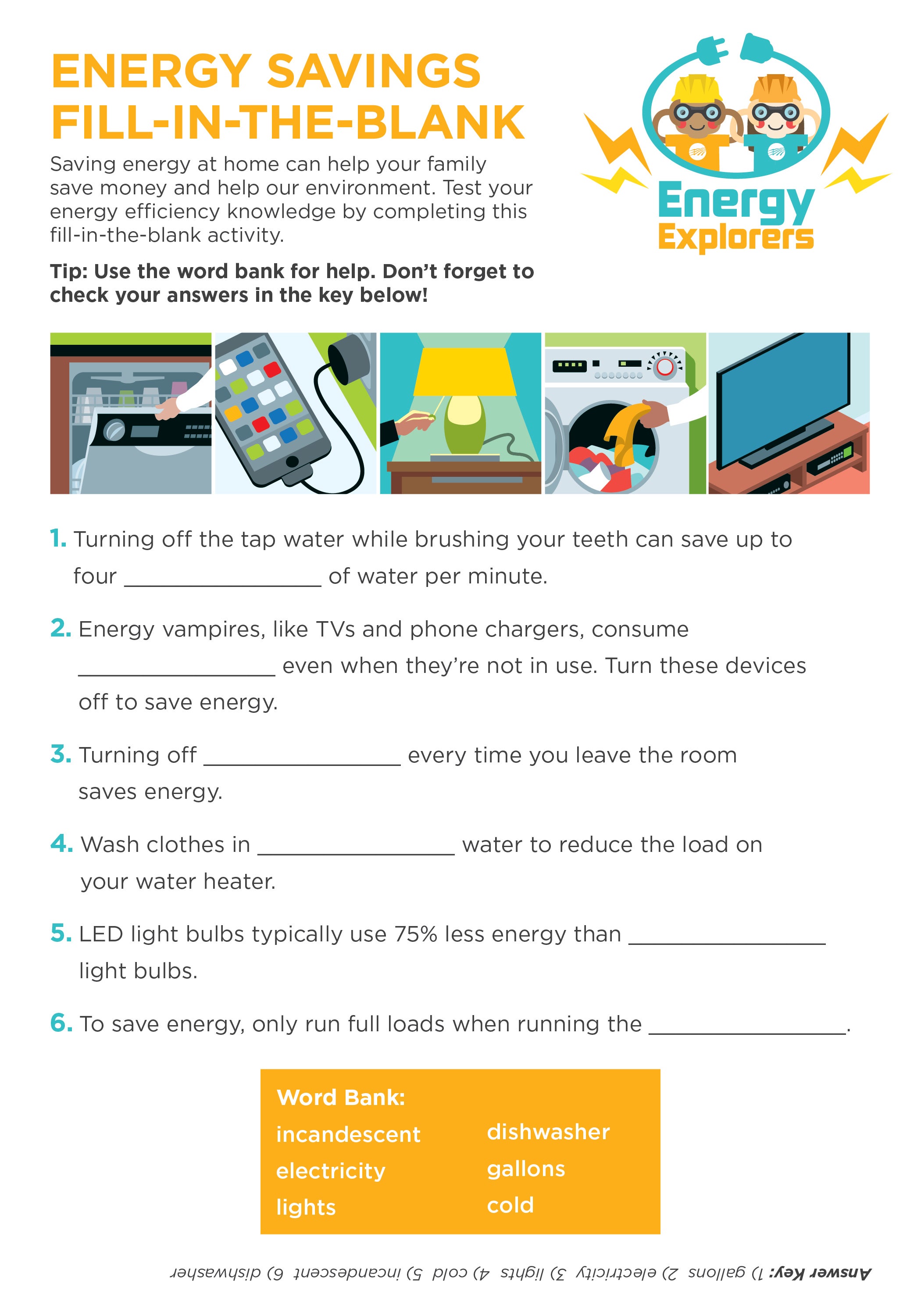 energy saving graphic
