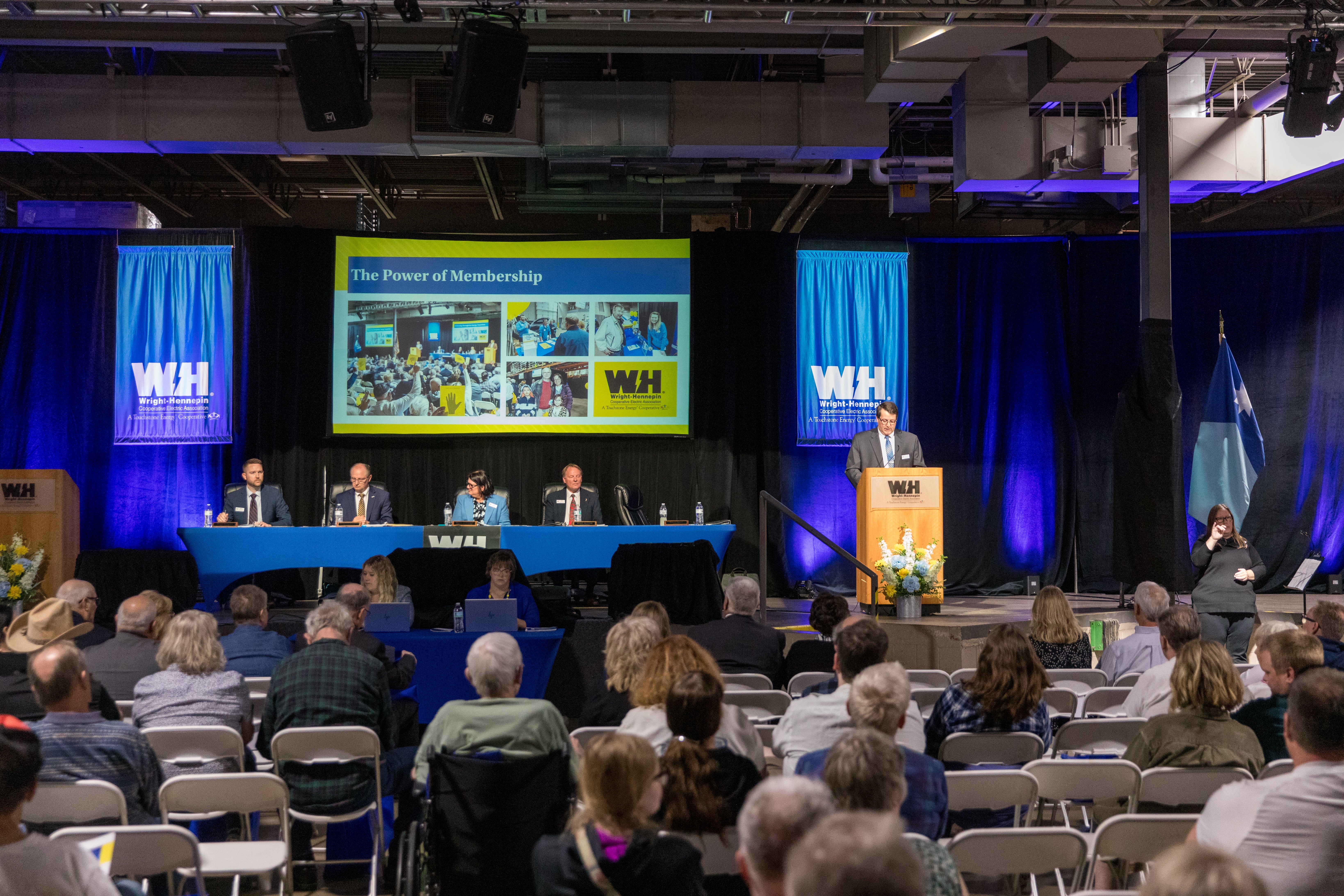 The stage at the 2026 Annual Meeting