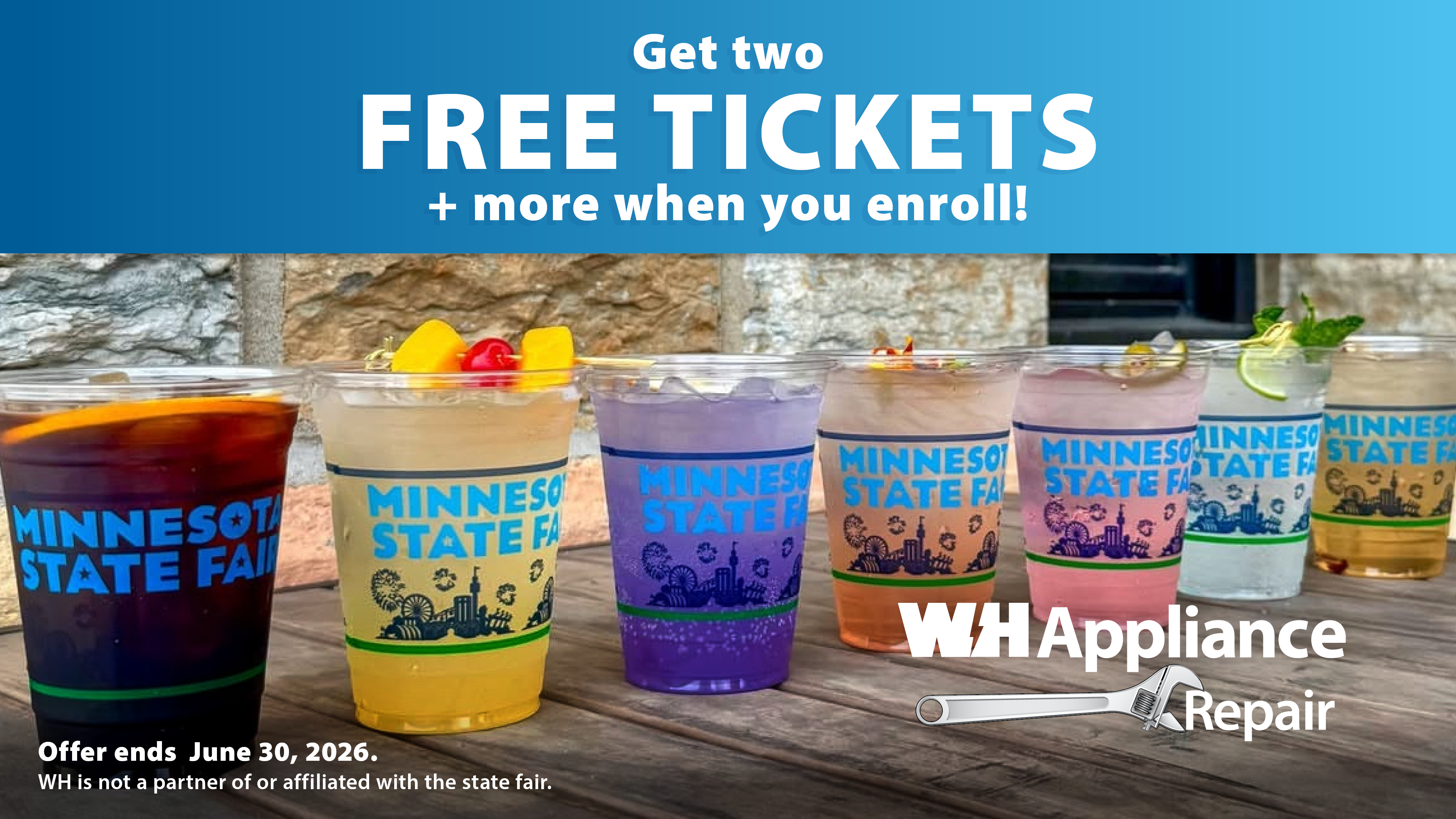 Two free tickets to MN State Fair for new WHAR customers