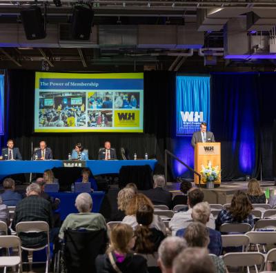 The stage at the 2026 Annual Meeting